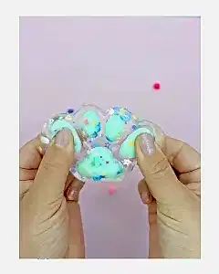Işıklı Şeffaf Pati Squishy
