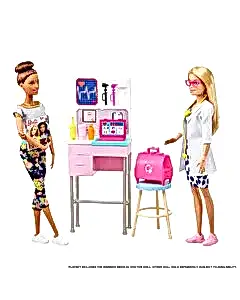 Barbie Bebek Doktor ve Oyun Seti GWV01