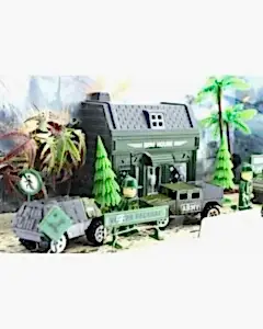 Aksesuarlı Metal Asker Seti