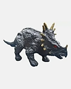 Metal Arabalı Jurassic Era Kauçuk Dinozor Seti Sarı