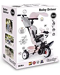 Smoby Baby Driver 3'ü 1 Arada Üç Tekerlekli Bisiklet