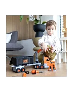Smoby Black+Decker Alet Çantalı Vinçli Kamyon
