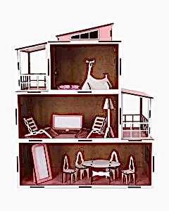 Ahşap Bebek Evi 2 15 Parça