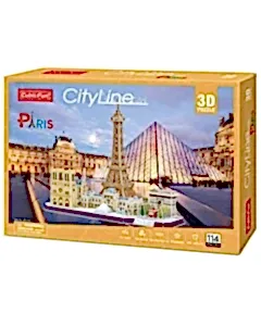 Cubic Fun City Line Paris 3D Puzzle 114 Parça