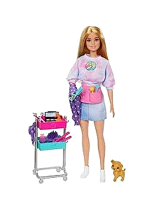 Barbie Malibu Stilist Bebek Oyun Seti HNK95