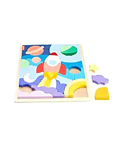 Fisher Price Ahşap Uzay Yapboz HXY42