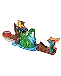 Hot Wheels Track Monster Trucks Timsahtan Kaçış Renk Değiştiren Oyun Seti HGV14