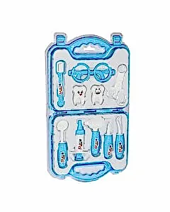 Çantalı Oyuncak Doktor Seti Mavi Dişçi Seti