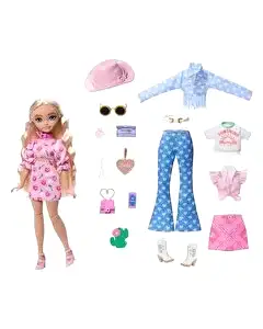 Barbie Dream Besties Festival Kombinleri Barbie Malibu Bebek ve Aksesuarları Seti JGH87