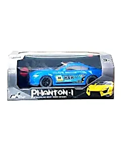 Full Fonksiyon Pilli 1:22 Ölçek Uzaktan Kumandalı Mavi Yarış Arabası