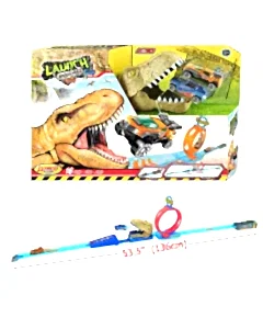 Express Wheels 2 Araçlı Dinozor Rampası