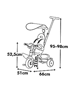 Smoby Baby Balade 3 Tekerlekli Bisiklet Bej