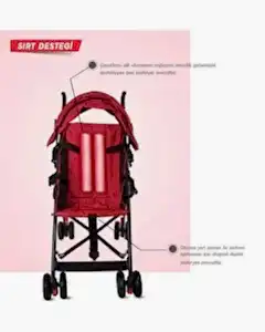 Rival Tokyo Baston Bebek Arabası Kırmızı RV108