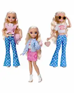 Barbie Dream Besties Festival Kombinleri Barbie Malibu Bebek ve Aksesuarları Seti JGH87