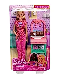 Barbie Bakım Temalı Kariyer Oyun Setleri Doktor Bebek JCR72