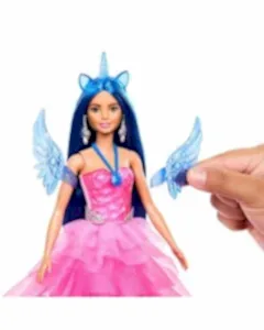 Barbie Mavi Saçlı Prenses Bebek HRR16