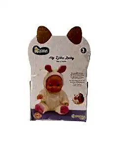 Tavşanlı Kostümlü Sesli Roza Et Bebek Kırmızı