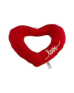 Love Nakışlı Kalpli Yastık 35 Cm Peluş