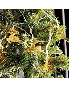 Yılbaşı Pilli Geyik Figürlü Led Işık 3 Metre