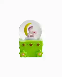 Mini Işıklı Renkli Unicorn Kar Küresi