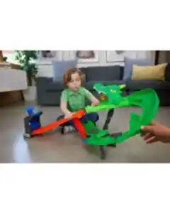 Hot Wheels Monster Trucks Köpek Balığı ve Dinozor Korkunç Ejderhaya Karşı Oyun Seti JFR06