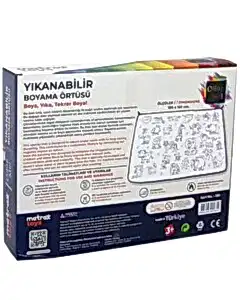 Matrax Oyuncak Boyama Halısı ve 12'li Boya Kalemi Seti