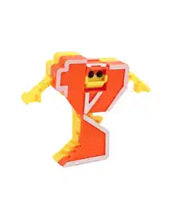 Dönüşen Neon Rakamlar 4 Numara