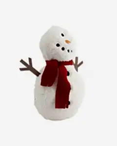 Kırmızı Atkılı Peluş Kardan Adam