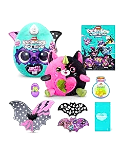 Rainbocorns Monstercorn Sürpriz Peluş Gri Boynuz