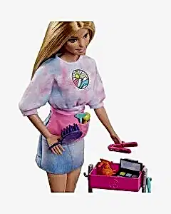 Barbie Malibu Stilist Bebek Oyun Seti HNK95