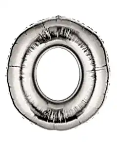 0 Numara Silver Folyo Balon