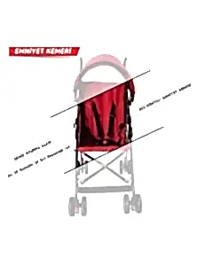 Rival Tokyo Baston Bebek Arabası Kırmızı RV108