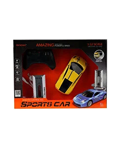 Şarj İstasyonlu Uzaktan Kumandalı Spor Sarı Araba