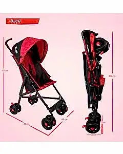 Rival Tokyo Baston Bebek Arabası Kırmızı RV108