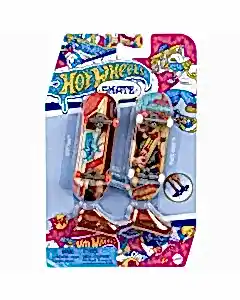 Hot Wheels Skate Retro Temalı İkili Parmak Kaykay ve Ayakkabı Paketleri HXL20