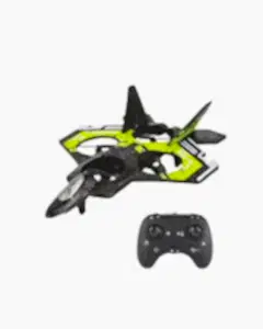 Uzaktan Kumanda 2.4 GHz LED Işıklı Jet Uçak Drone Yeşil