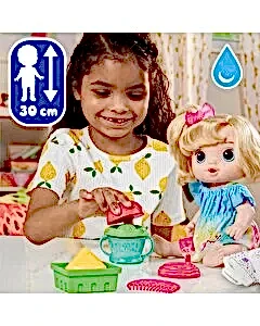 Baby Alive Bebeğimle Eğlenceli Meyveli Yudumlar Sarışın F7356