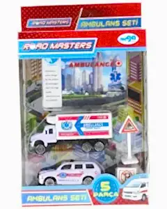 Mega Metal Ambulans Seti 5 Parça