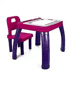 Pilsan Sandalyeli Çalışma Masa Pembe