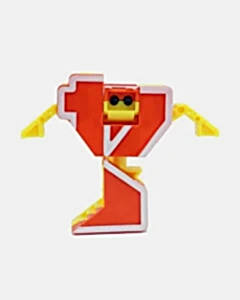 Dönüşen Neon Rakamlar 4 Numara