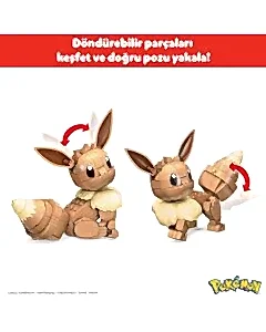 Mega Pokemon Yap ve Oyna Figürler Eevee HDL84