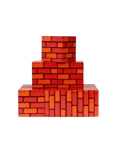 Megacraft Manyetik Bloklar Tuğla Desenli Blok