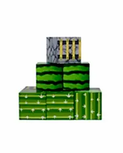Megacraft Manyetik Bloklar Karpuz-Kaktüs-Merdivenli Taş