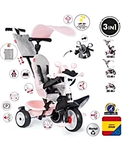 Smoby Baby Driver 3'ü 1 Arada Üç Tekerlekli Bisiklet