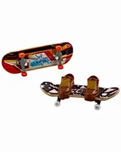 Hot Wheels Skate Retro Temalı İkili Parmak Kaykay ve Ayakkabı Paketleri HXL20