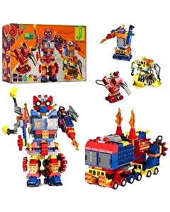 Transformer 4'ü bir Arada Blok Seti̇ 181 Parça