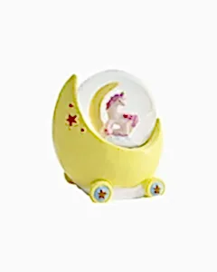 Mini Işıklı Renkli Unicorn Kar Küresi