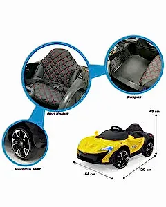 Quantum Gt 12 Volt Akülü Araba Sarı
