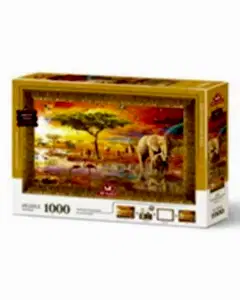 Savana'nın Kralları Çerçeveli Puzzle 1000 Parça