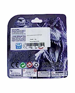 Metal Arabalı Jurassic Era Kauçuk Dinozor Seti Sarı